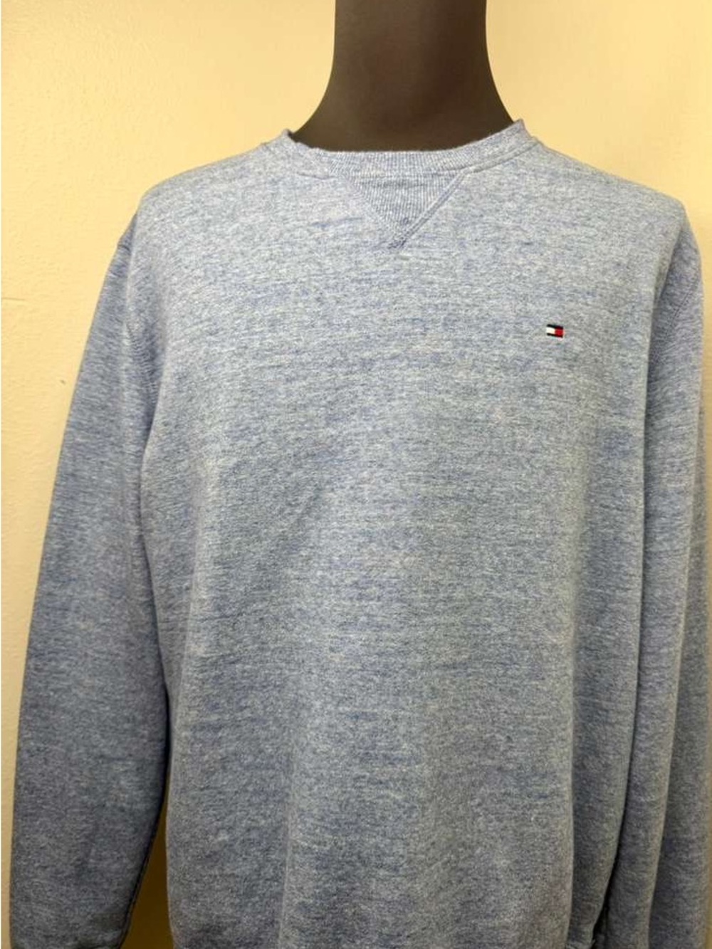 Tommy Hilfiger Light Heather Blue Crewneck Sweatshirt